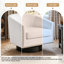Faux Leather and Leather Swivel Barrel Chair