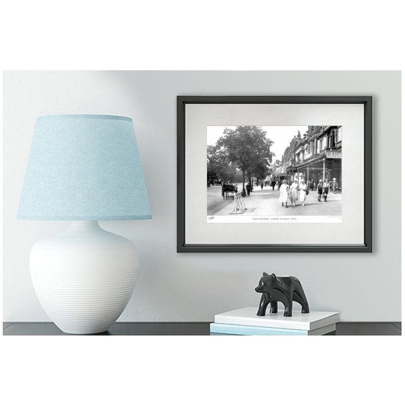 Southport, Lord Street 1921 by Francis Frith - Single Picture Frame Print, 45cm H x 60cm W x 2.3cm D