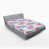 Rose vif / bleu azur pâle / motif floral bleu est en rupture de stock sélectionné