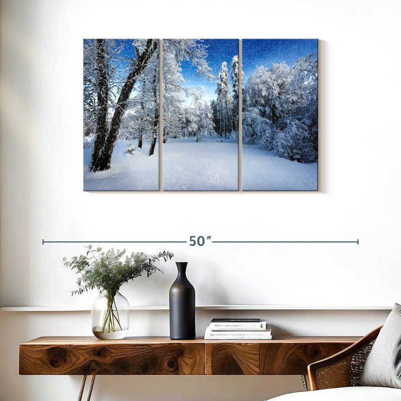 Paysage d'hiver français Alvord, H 24 po x l 38 po