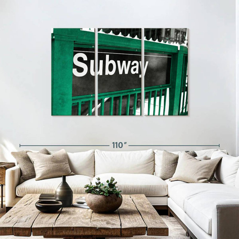 Mehar Subway Sign, 48" H x 74" W