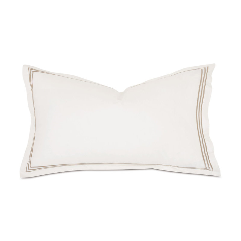 Tessa Cotton Sham Set, Ivory/Sable, King, Multi-stripe