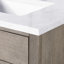 Chestnut 72" Carrara White Marble Countertop Bath Vanity with Faucet-1860724943