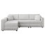 Canapé polyvalent en forme de L pour 4 personnes avec confort moelleux et design élégant