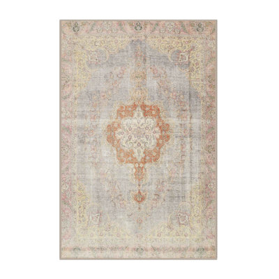 Tapis traditionnel vert / beige