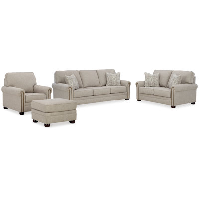 Gaelon Sofa, Loveseat, Chair and Ottoman