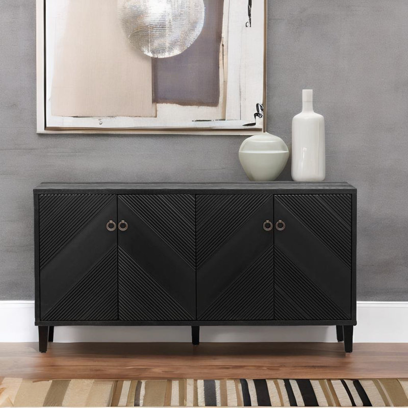 Buffet de 60 po Klazien, Noir