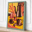 Warm Tea Service Mid-Century 1 Piece Wrapped Canvas Wall Art-1821360795-1821360869