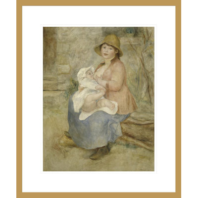 Maternité par Pierre-Auguste Renoir, impression giclée encadrée