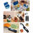 27Pcs Pots And Pans Set Non Stick, Ceramic Cookware Set With Detachable Handle, Comes With Collapsible Dish Basin, Blue Lunch Box, Manual Bottle Opener And Etc, Oven Safe