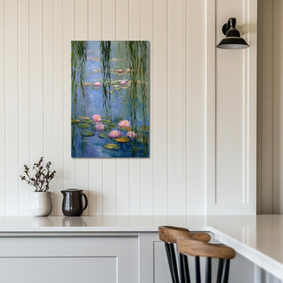  Monet Canvas Wall Art, Claude Monet Painting, Spring Pictures Wall Decor, Floral Nature Wall Art, Impressionist Prints for Living Room Bedroom Office 12" × 16"