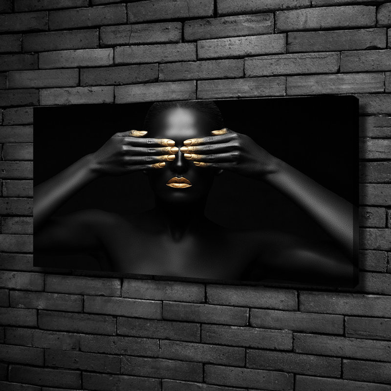 Woman In Black - Wrapped Canvas Print