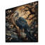 Vintage Heron Liner II - animal héron sur bois-534985714