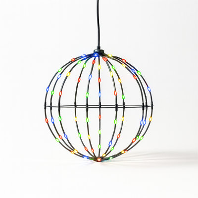Solar Twinkle Globe Lamp Lighted Christmas Tree Holiday Lighting