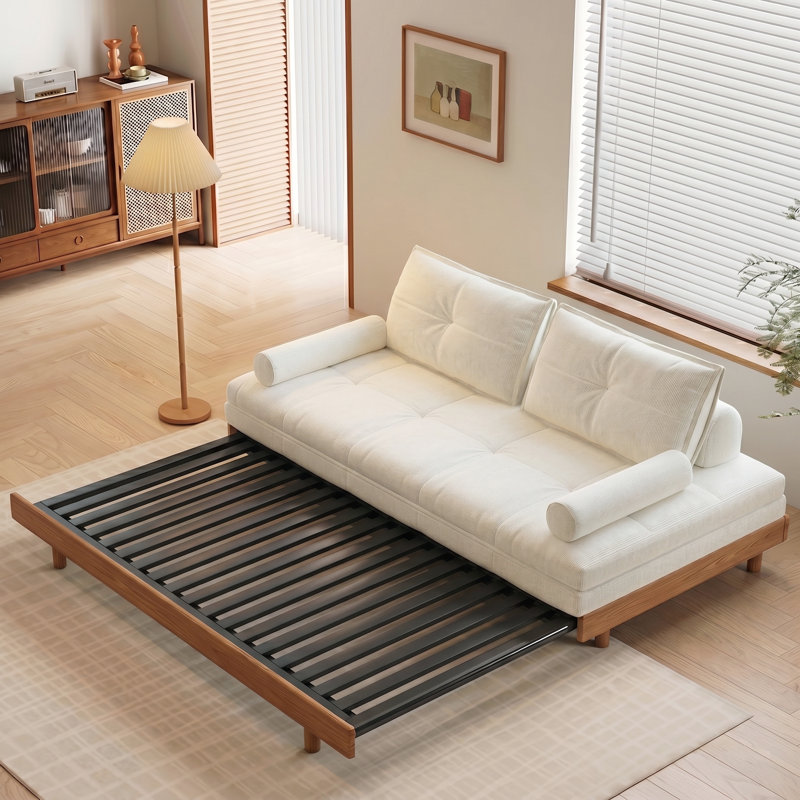 Howard Two Seater Sofa Bed - White, 120cm