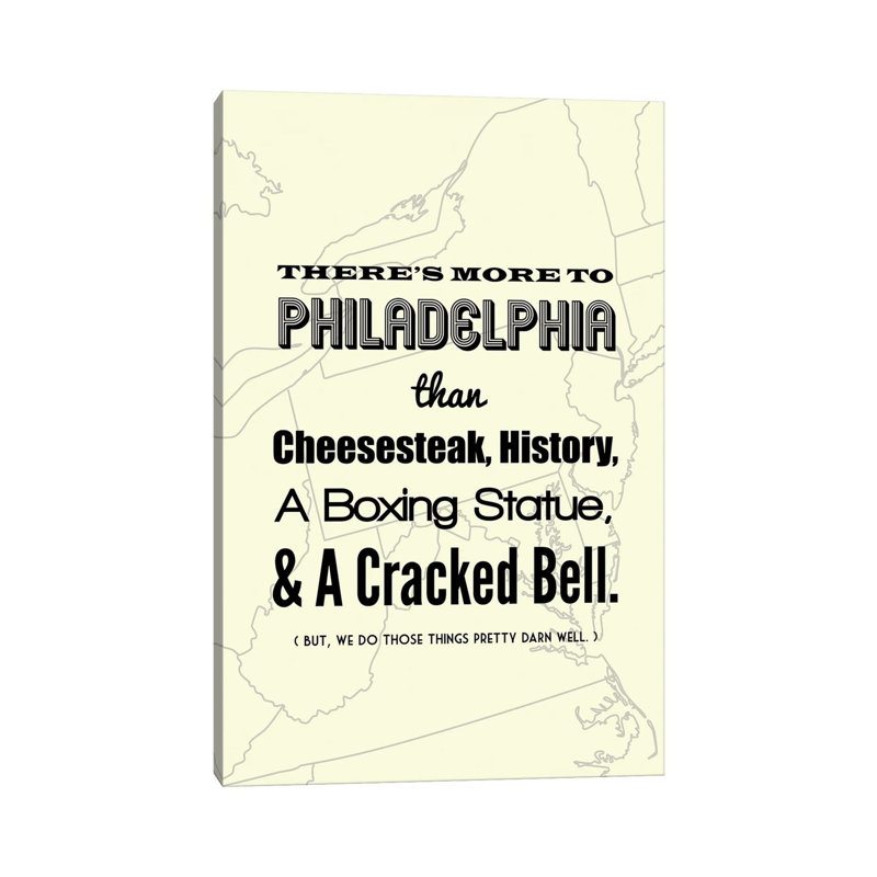 There's More To Philadelphia - Light by Benton Park Prints - Wrapped Canvas Print, 66.04 cm H x 45.72 cm W x 1.91 cm D