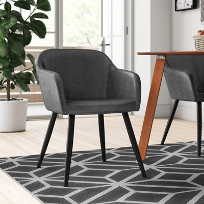 Manjeevan Faux Leather Armchair