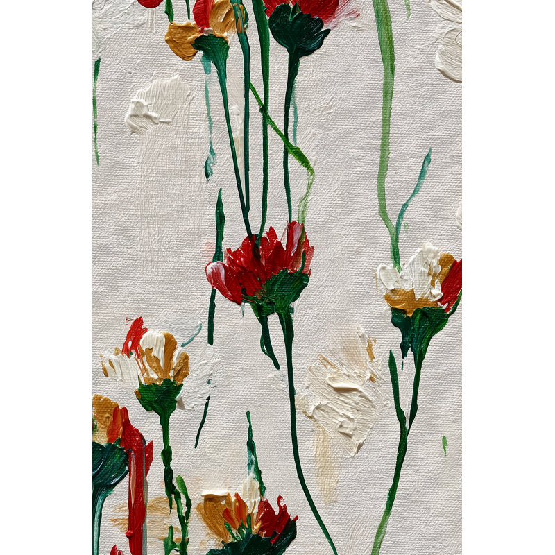 Papier peint à fleurs blanches, Non tissé, non collé