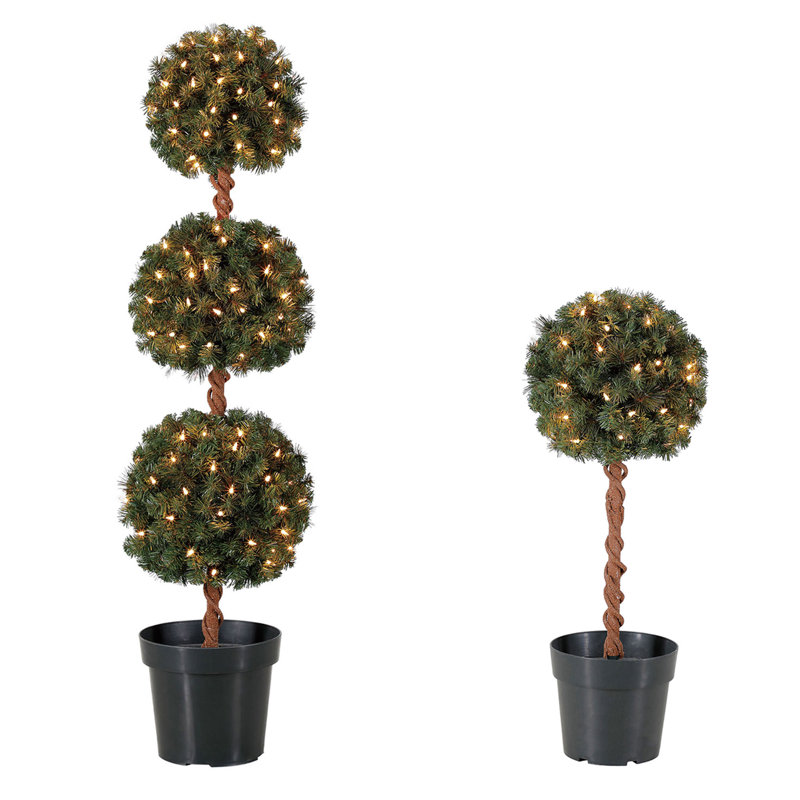 48' Lighted Pine Christmas Tree