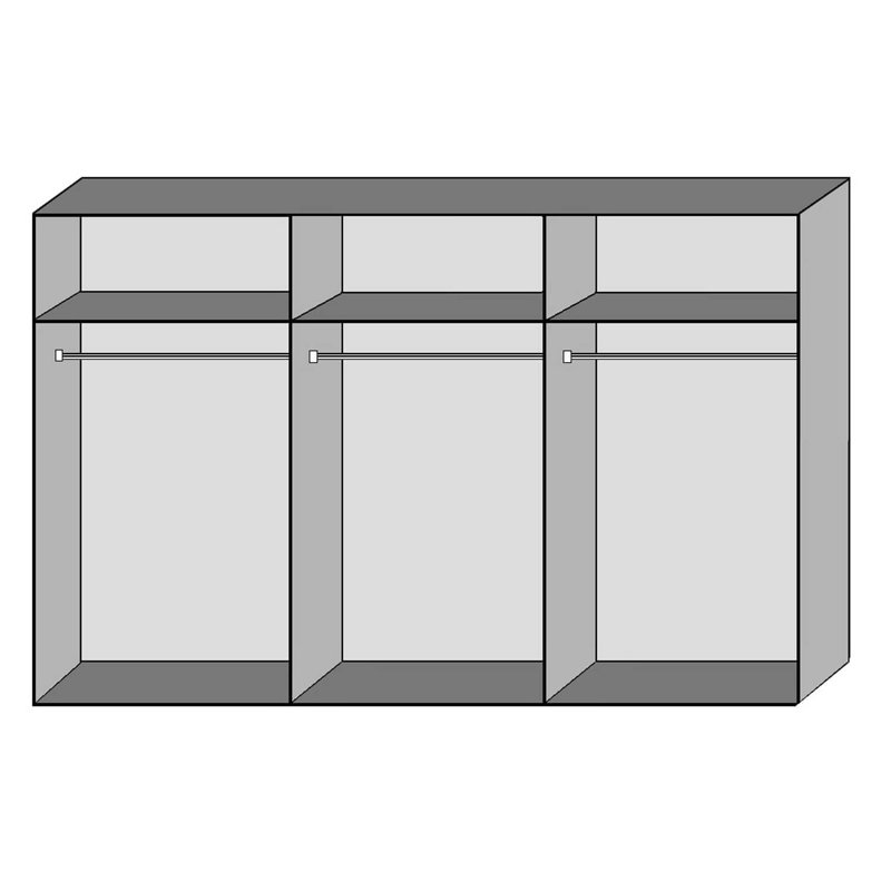 Arthemus 3 Door Manufactured Wood Wardrobe