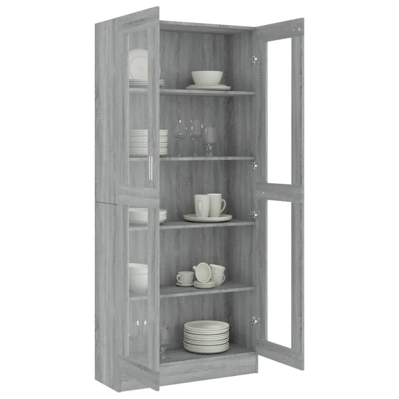 Rahn Display Cabinet, Grey