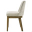 Chaise d'appoint rembourrée (ensemble de 2)