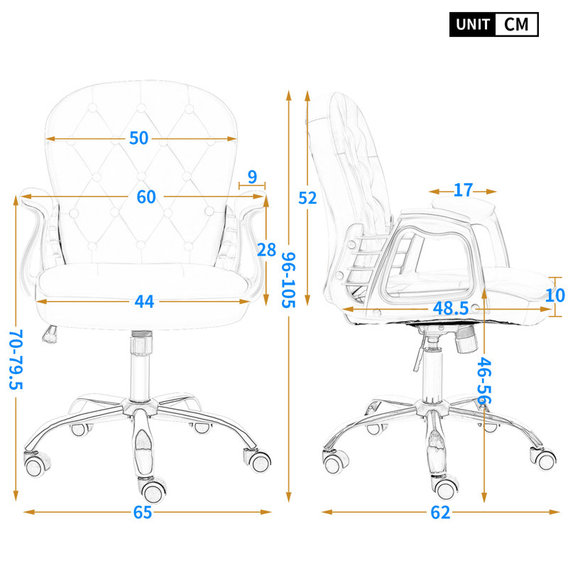 Criner Office Chair, White