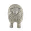 Figurine 1 pièce en forme de mouton au fini blanc patiné et gris-874324198