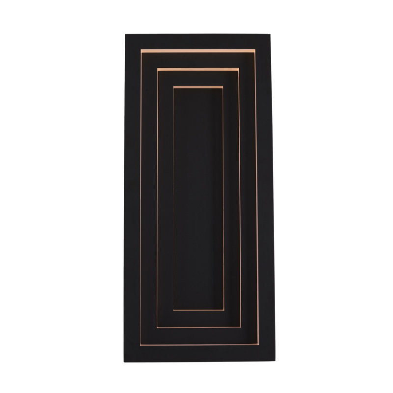 Applique murale d'extérieur Chrysler 1 LT noir mat Kalco
