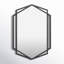 Amarni 31.8'' H Black Metal Framed Wall Mounted Mirror