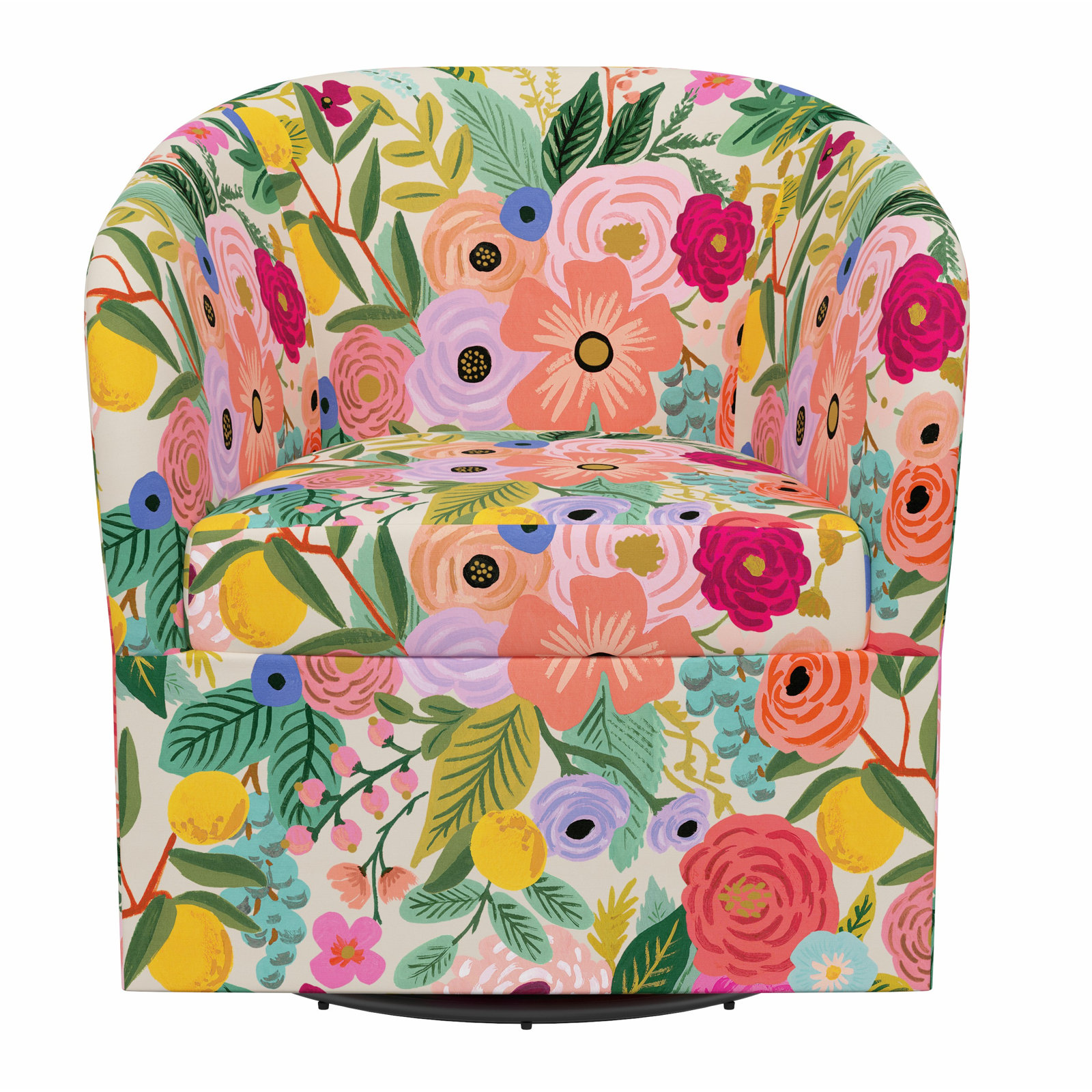 Pembroke Swivel Chair, Rpc Garden Party Garden Linen
