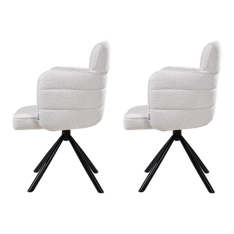 44.5cm H Wing Back Armchair in White