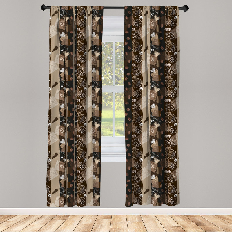 Semi-Sheer Rod Pocket Curtain Panels, 28" x 63"