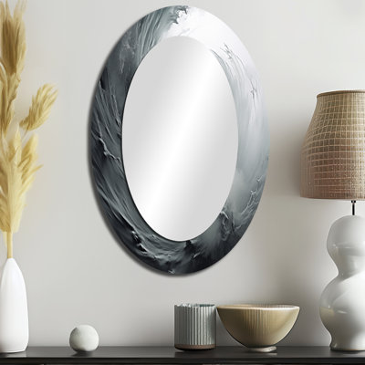Miroir mural gris