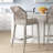 Lamontagne Upholstered Counter Stool with Metal Frame-1956846326