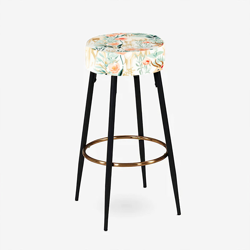 Brough - Animal Print Bar Stools Set Of 2