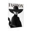 Mannequin en chapeau noir et cape-446293692