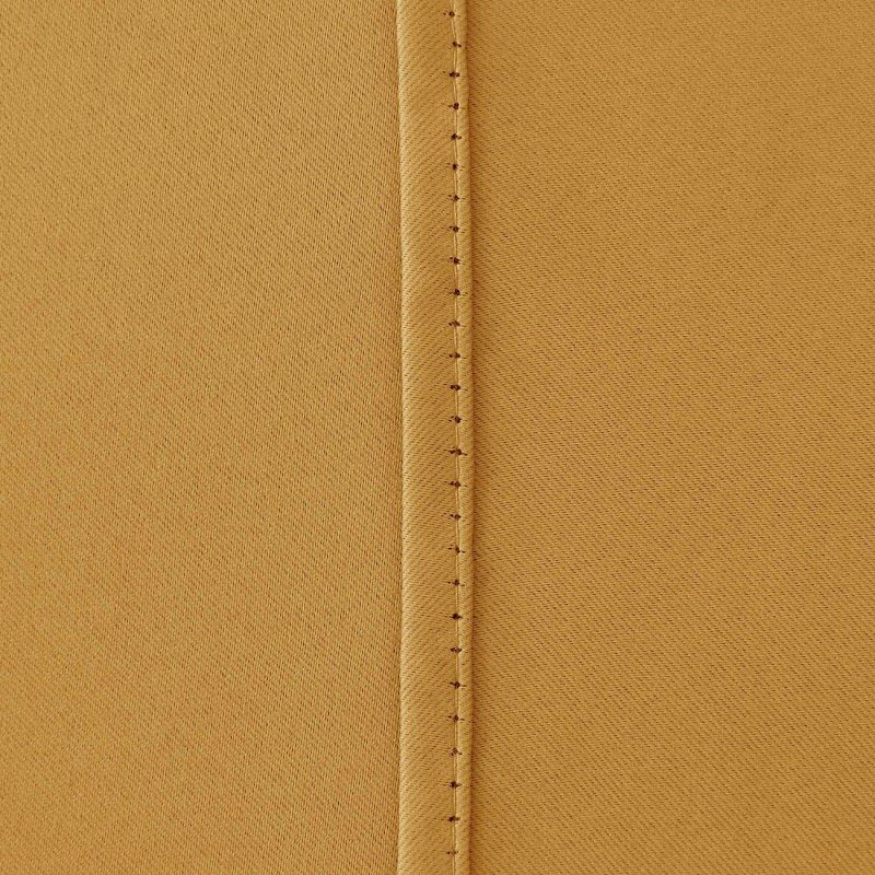 Jeffro Pair of Eyelet Blackout Curtain Panels, 228.6cm Width x 137.16cm Drop, Ochre