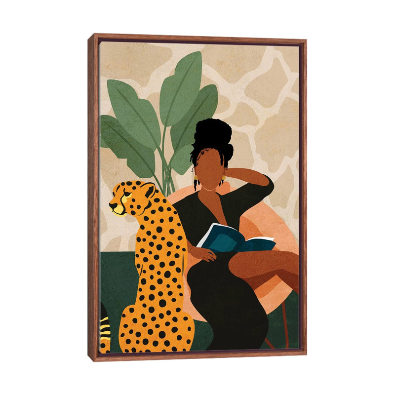 Stay Home No. 1 - impression d'art graphique, Pas de tapis, H 48 po x l 32 po x P 1,5 po