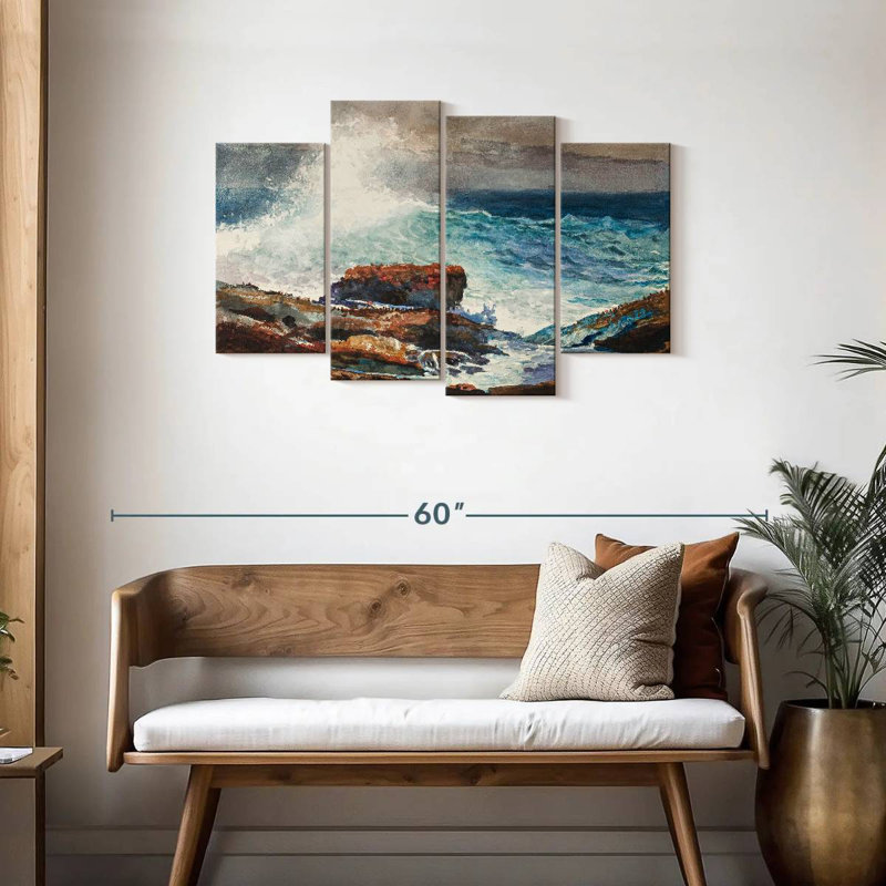 Gillard, marée entrante, Scarboro, Maine, H 27 po x l 43 po