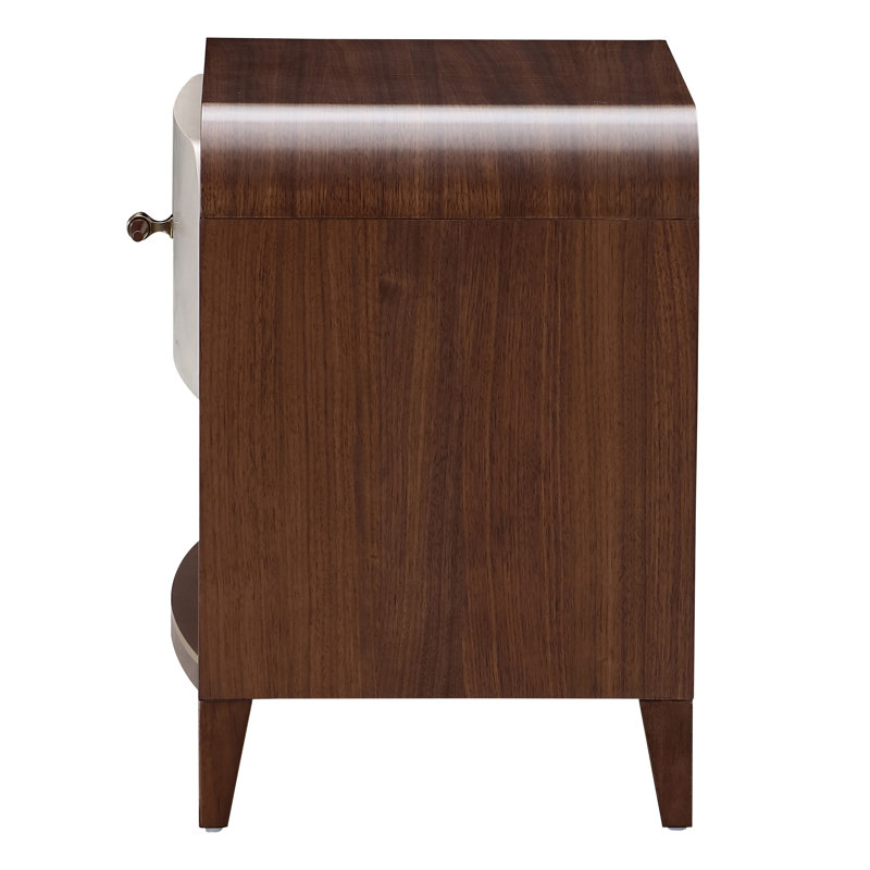 Houston Small Nightstand - Walnut