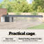 142cm Galvanised Steel Floor Bird Cage