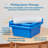 ECR4Kids Stackable Square Bins with Non-Snap Lids, Multipurpose Organization, 2-Pack-100032958