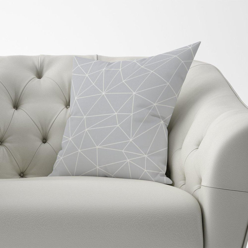 Millis Triangle Geometric Square Throw Cushion
