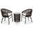 Kuo 3 Piece Lounge Chair with Cushions-197686711