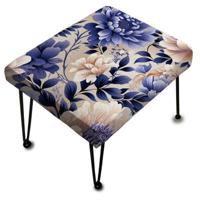 Repose-pieds mauve persan Paisleys IV - Paisley