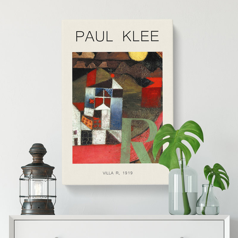 The Letter R by Paul Klee - Wrapped Canvas Painting, 76cm H x 50cm W x 3cm D