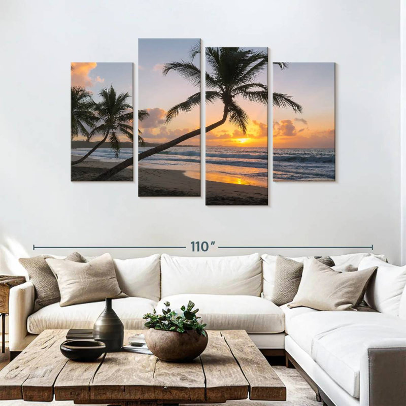 Gillard Martinique, paysage marin de l'île, H 54 po x l 84 po