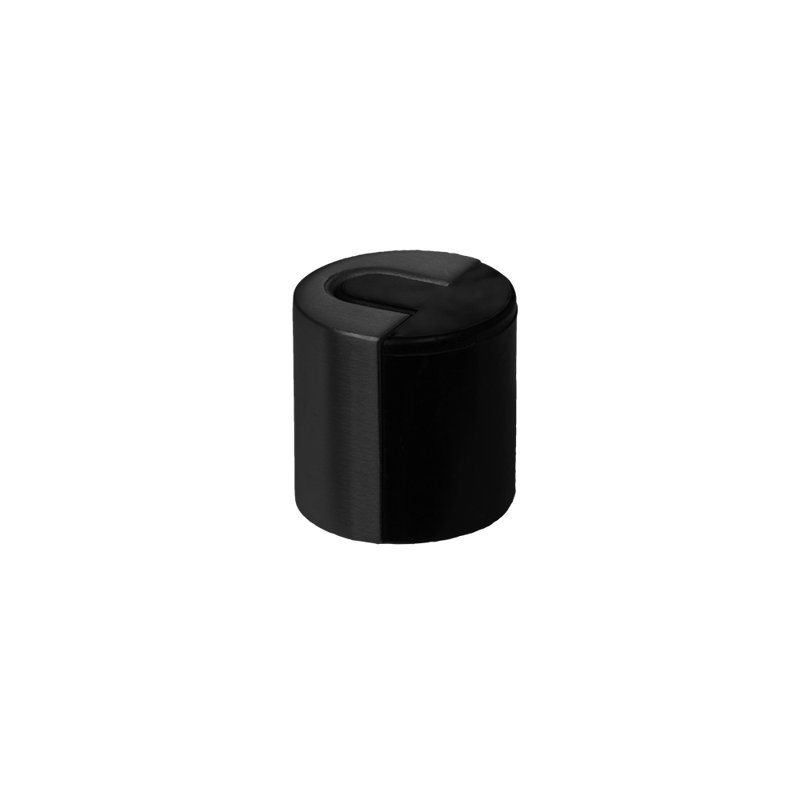 Stainless Steel Floor Mount Stop, Satin Black
