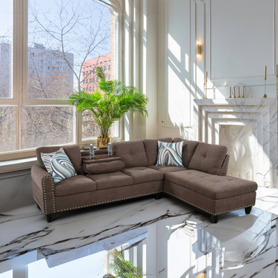 Mithat Upholstered L-Shaped Sectional Right Hand Facing